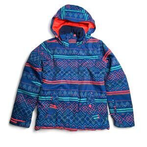 Roxy : Dry Flight 10K Waterproof Snowboard/Ski Jacket Hooded Geo Print : XL 14